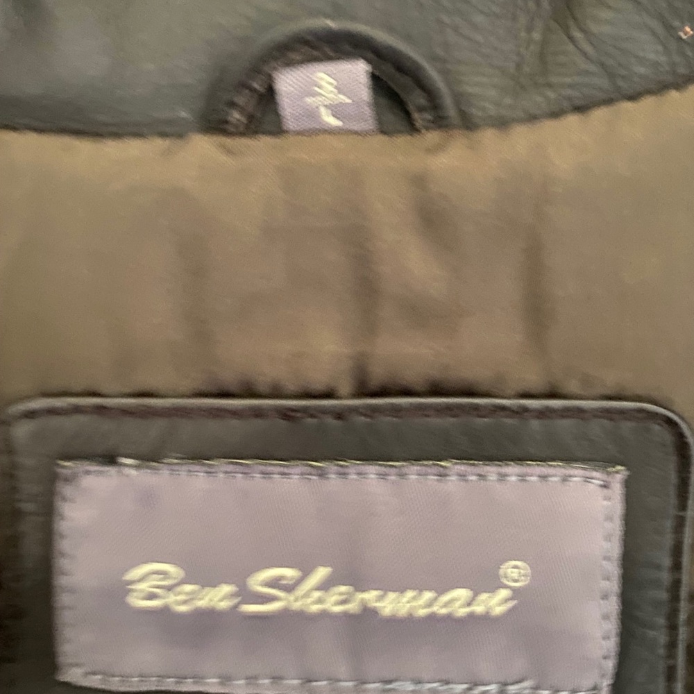 Ben Sherman Men's Leather Coat - Picture 3 of 5